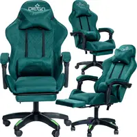 Кресло геймерское DIEGO ALCANTARA PRO Green