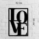 Оригинальное декоративное панно на стену из дерева «Love»