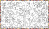 Шпалери-розмальовки Великоднє дерево з наклейками 60*100 см C-100018