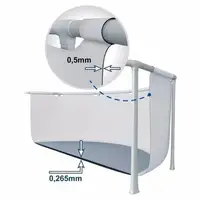 Круглий каркасний басейн Intex 4485 л (305 x 76 см) Prism Frame Pool