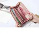 Розовый женский кошелек-клатч на молнии код 326