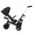 Велосипед детский трехколесный с родительской ручкой KiderKraft EASYTWIST Black / Коляска толокар для ребенка
