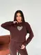 Теплый спортивный костюм AO5055 Коричневый L/XL