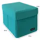 Ящик-органайзер ORGANIZE  для хранения вещей с крышкой  M - 30*19*19 см (лазурь)