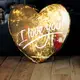 Подушка сердце 3D I love you! 40х40х7,5 см (3DPS_WOL016)