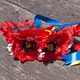 Украинский веночек с лентами на ободке Рута с большими маками 3264