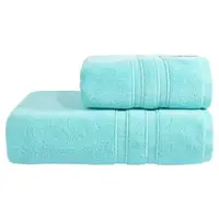 Махровое полотенце Aqua Fiber Premium TM IDEIA 50х90 см блакитний