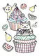 Водная раскраска YES Sweety cats 742843 8 картинок