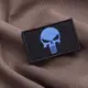 Набор шевронов 2 шт с липучкой PUNISHER Череп Карателя синий 5х8 см вышитый патч нашивка шеврон Каратель
