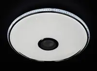 Сучасний круглий світильник SMART LED з Bluetooth з пультом 27261 Білий 7х40х40 см.