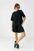 Спортивний костюм із шортами - чорний цвет, ONE SIZE