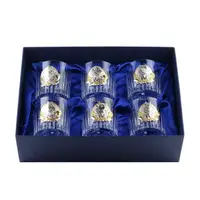 Набір стаканів для віскі Boss Crystal Leader зі срібними накладками, 7 предметів