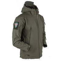 Куртка чоловіча тактична військова з липучками під шеврони Soft Shell ESDY 105 7236 S оливкова