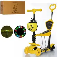 Самокат беговел I-Trike Maxi 5в1 JR3-026-L-Y 66-75 см желтый