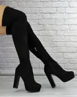 Женские ботфорты Fashion Milena 1270 36 размер 23,5 см Черный