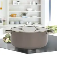 Каструля з кришкою Maestro MR-4009-24 4.1 л 24 см бежева