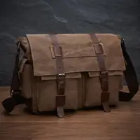 Сумка на плечо текстильная Vintage 20150 Коричневая