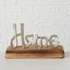 Декоративний напис Home метал дерево 18*11*5 см Boltze 2005696-2