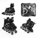 Роликовые коньки Best Roller 937-М колеса PVC светятся. Black (размер 34-38) (173855)