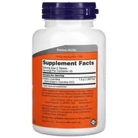 Жироспалювач NOW Acetyl-L-Carnitine 750 mg, 90 таблеток