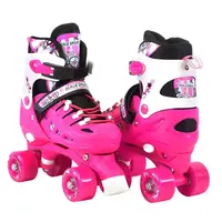 Раздвижные ролики квады Scale Sports. Pink (размер 34-38)