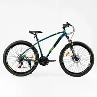 Велосипед Спортивный Corso HI RACE PRO 27,5", 21 скорость, рама алюминиевая 17", оборудование Shimano. Turquoise (138286)