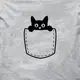 Футболка "Котик" мужская, Серый, XXL