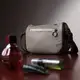 Красивая женская сумка с вышивкой на лицевой стороне из натуральной кожи Vintage 22626 Серая