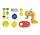 Тесто для лепки Keydo Softee Dough Series, 6 цветов теста, аксессуары, пресс. Multicolor (126737)