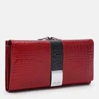 Жіночий шкіряний гаманець Ricco Grande K1AE207-1r-red