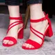 Женские босоножки Fashion Abilene 2734 40 размер 25,5 см Красный