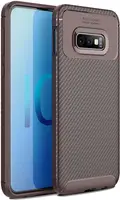 Чехол-накладка TOTO TPU Carbon Fiber 1,5mm Case Samsung Galaxy S10e Coffee
