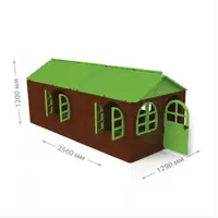 Игровой домик со шторками Doloni Toys 02550-24 129х256х120 см