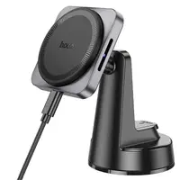 Держатель HOCO Speed magnetic wireless fast charging car holder HW16 (center console) |15W, 4.5-7"|