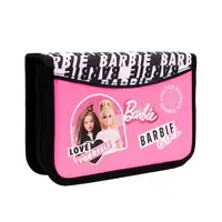 Пенал твердий одинарний із двома клапанами YES HP-04 Barbie 533408 4х13х21 см