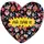 Подушка сердце 3D Ай лав ю 40х40х7,5 см 3DPS_22L001