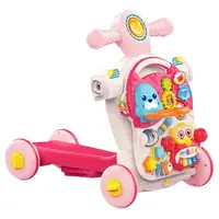Дитячі ходунки-каталка "Перші кроки 4 в 1" HUANGER HE0827 Pink музичні