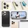 Защитное стекло Spigen для камеры iPhone 16/15/14 Pro & Pro Max - EZ Fit Optik Pro (2шт), Gold (AGL05598)