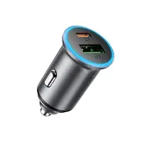 Адаптер автомобильный ACEFAST PD dual port metal car charger B15 |1Type-C/1USB, PD/QC, 65W/3A|