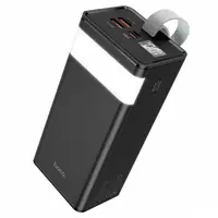 Зовнішній акумулятор Power bank HOCO J86 Powermaster 22.5W з ліхтарем 400000mAh батарея заряджання Чорний