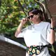 Сумка-бананка Bumbag унисекс на пояс и через плечо Авокадо 27x16 см