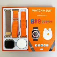 Комплект Big 2.20 - Watch Ultra 9 / Наушники Pro 6 / 3 ремешки (Оранжевый)