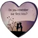 Подушка сердце 3D Do you remember our first kiss? 40х40х7,5 см 3DPS_15L091