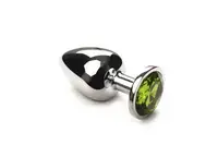 Анальная пробка утяжеленная Silver Chrysolite L