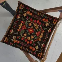 Подушка на стул с завязками, садовый текстиль Народний стиль 40x40x4 см