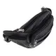 Мужская кожаная сумка на пояс Borsa Leather 1t166m-black