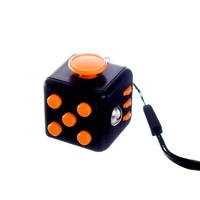 Кубик антистрес Fidget Cube 6217 2.8х2.8 см чорний з оранжевим