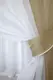 Кухонный комплект (280х170см) шторки и тюль, на карниз 1,5-2 м. Цвет темный бежевый с белым. Код 038к 50-994