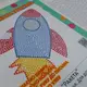 Картина по номерам, с ватными палочками "Точечное творчество. Ракета" (25х25 см)
