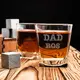 Стакан для виски "Dad Bos", английский, Деревянная подарочная коробка с гравировкой